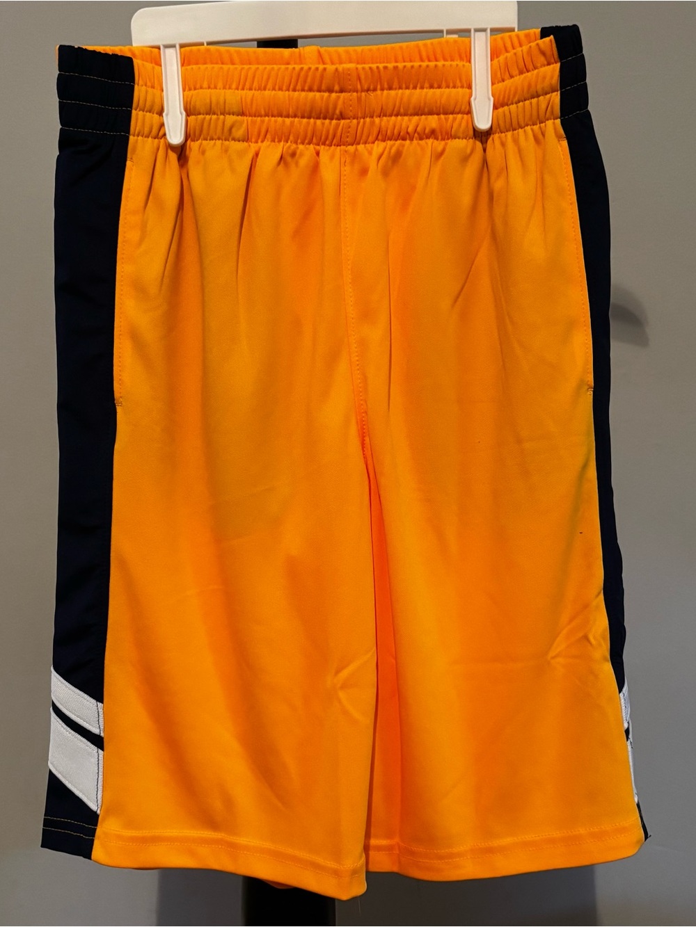 Lands' End Boys Orange and Black Athletic Shorts
